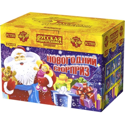Новогодний сюрприз New Батарея салютов купить во Владимире | vladimir.salutsklad.ru